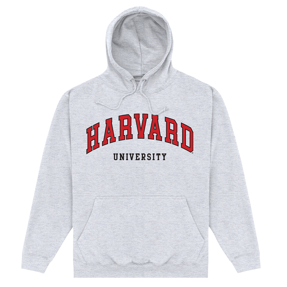 Official Harvard University Script Hoodie Marl Long Sleeve Print OTH Hoody Top